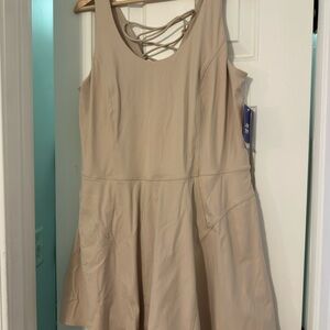 JoyLab Beige Backless Dress